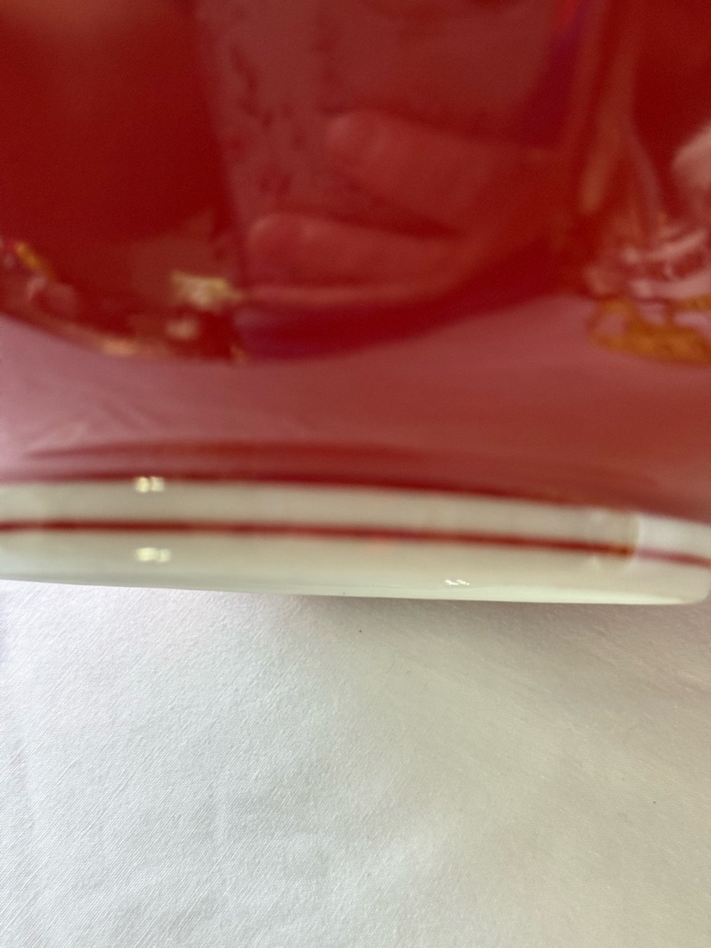 Fitz & Floyd Vintage Red Octagon Bowl 1985 Japan - Picture 5 of 16
